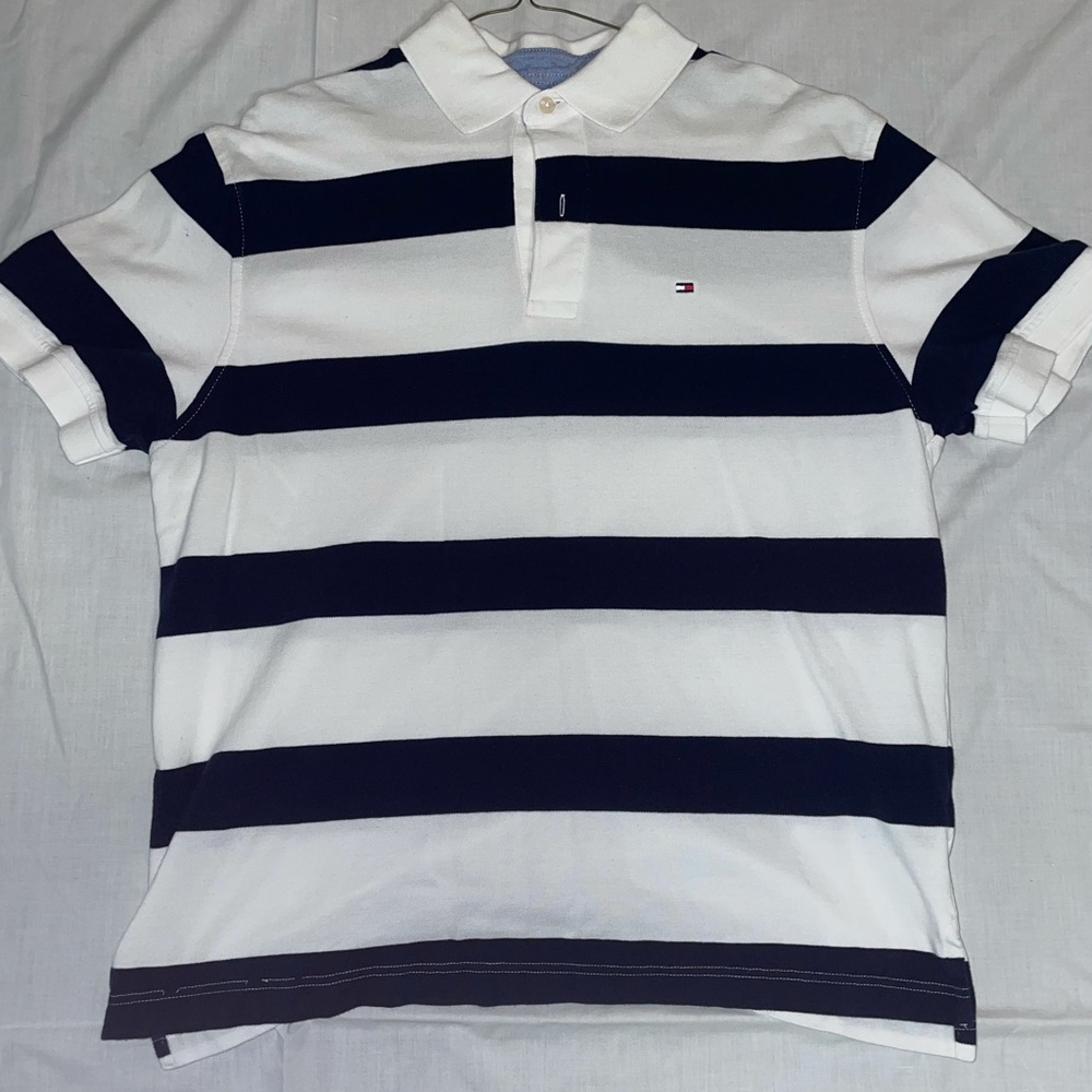 Men’s Tommy Hilfiger Striped Polo Large